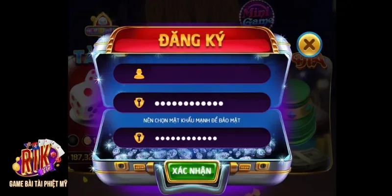 Hướng dẫn cách thức đăng ký tài khoản Rikvip